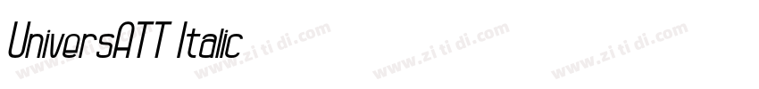 UniversATT Italic字体转换